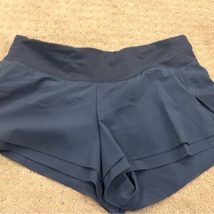 Alia Dark Blue Athletic Shorts